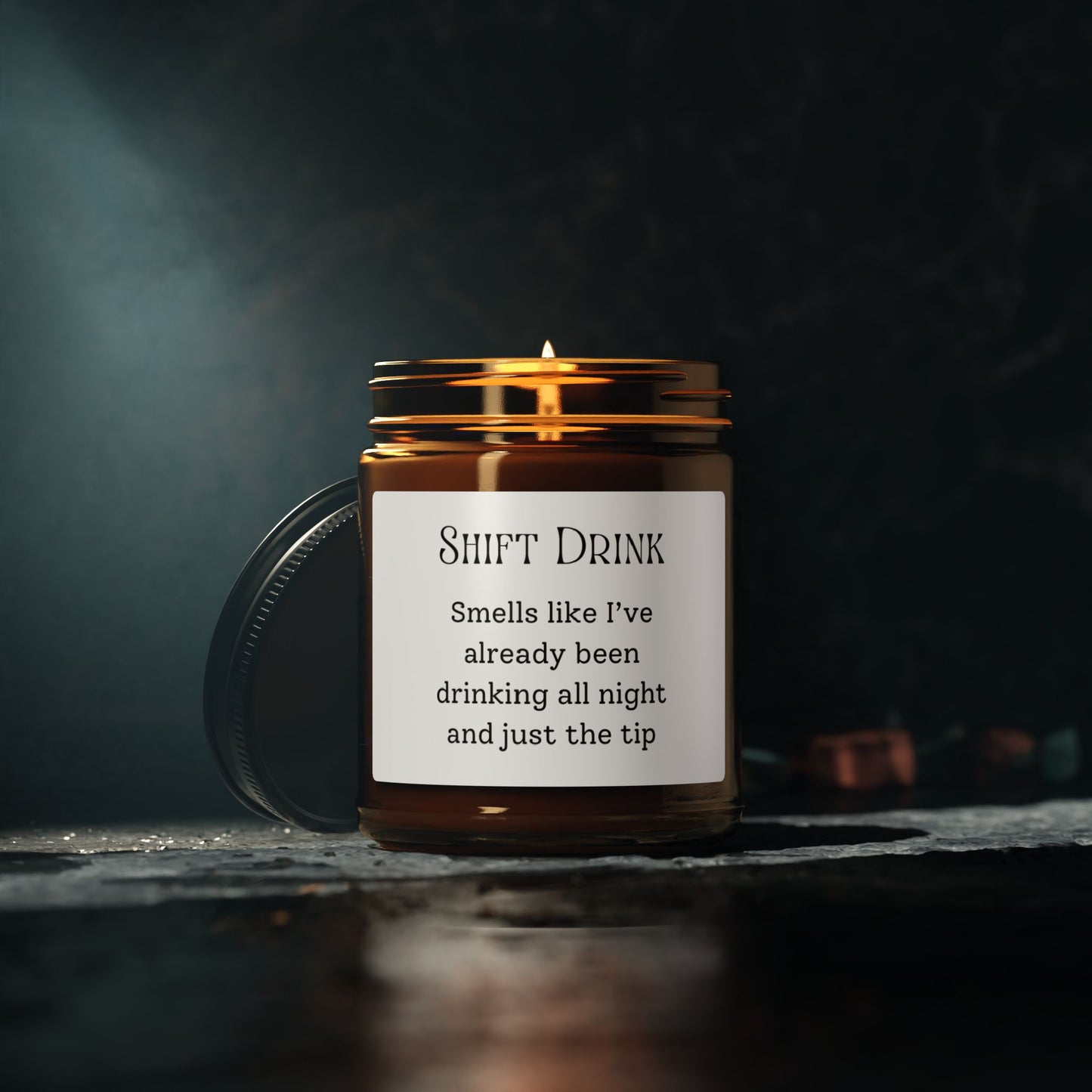 Scented Soy Candle (Multi-Size, Amber Jar)